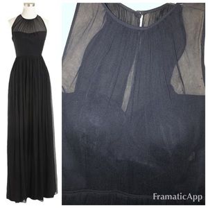 JCrew Megan dress silk chiffon, navy 00